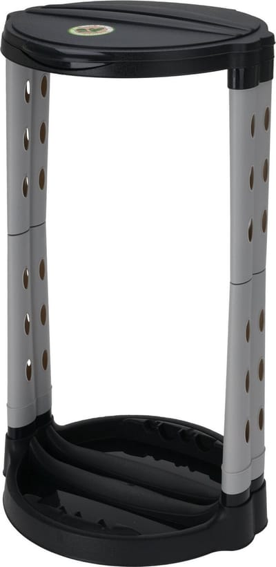 Excellent Houseware Vuilniszakhouder - zwart - 74 cm - prullenbak - Vuilnisbak