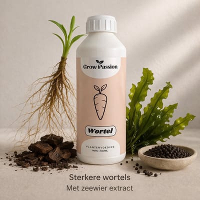 Grow Passion Wortel Plantenvoeding 500ml – Voor Stekjes & Jonge Planten – Stimuleert Snelle Wortelgroei & Sterke Start – 1 Dopje per Liter – Vloeibare Voeding