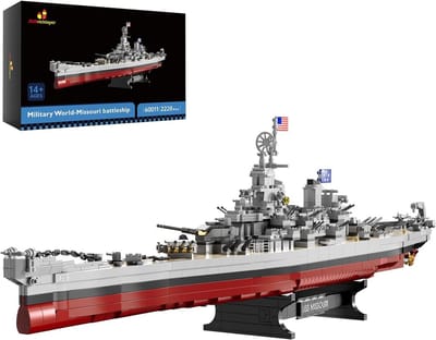 Groot Modelbouwschip Battleship Briques Bouwset
