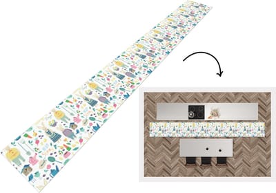Keukenloper - Keukenmat - Patronen - Konijn - Lente - Tuin - 400x50 cm - Keuken vloerkleed