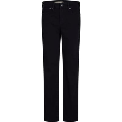 Levis Dames 712 Slim-fit jeans met randstiksels (De nacht is zwart)
