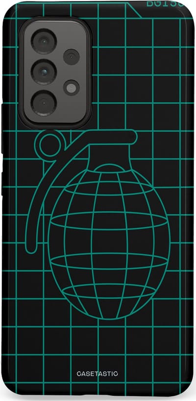 Casetastic Hoesje Geschikt voor Samsung A53 - Stijlvolle Beschermende Duo-layer Case - Retro bom