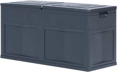 WOODEY Furniture Garden Storage Box 320 L Black