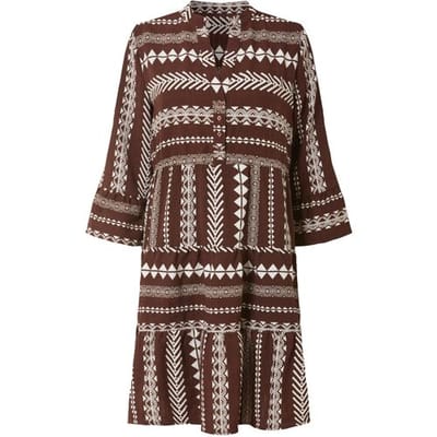 ESMARA Dames jurk (Bruin, XS (32/34))