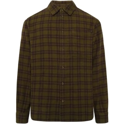 Geruit overhemd met lange mouwen KnowledgeCotton Apparel Loose GOTS/Vegan