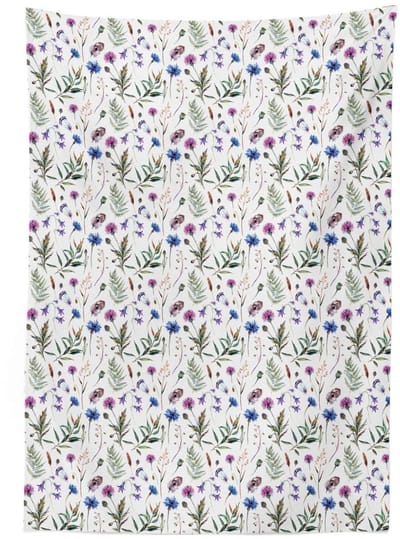 ABAKUHAUS Tafelkleed Distel – 140x170 cm – Satin Wasbaar