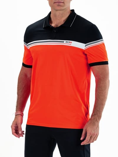 Sjeng Sports CLARKSON - Maat: S Oranje - Tennis Polo's Mannen - Poloshirt - ripstop/jersey