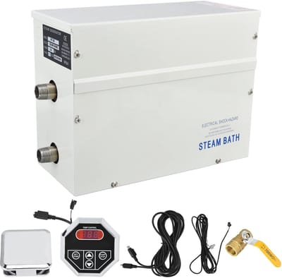 Dailygoods- Stoomgenerator 3KW - Stoomdouche - Automatische Ontkalking - SPA/Sauna - Waterinlaatventiel - Magneetventiel 2 kg/cm² - Stoomcabine