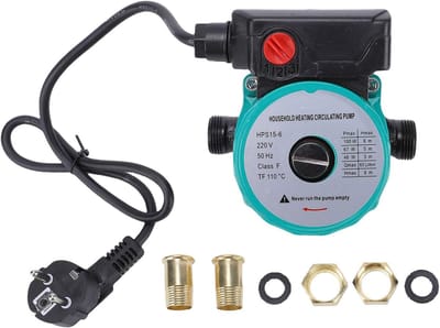 Circulatiepomp - Heetwaterpomp - Verwarmingssystemen - Drie snelheden - 6m lift - Groen
