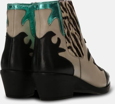 Maruti - Tessy Cowboylaarzen Aqua - Black - Offwhite - Aqua - Zebr - 39