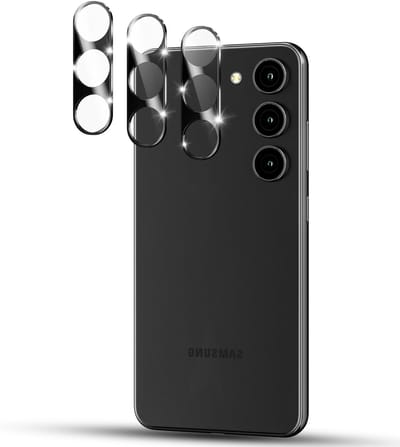 Camera Beschermfolie voor Samsung Galaxy S24/S23/S23+ Plus - 9H Hardheid, Anti-Kras en Stofbestendig, HD Beeldkwaliteit - 3 Stuks
