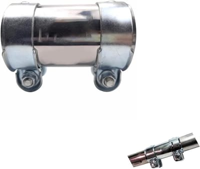 Stabiele en Corrosiebestendige Uitlaatpijp Klem voor Universele Verbinding - Dubbele Klem (45mm x 95mm) voor Optimale Prestaties en Duurzaamheid