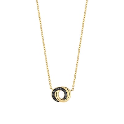 TI SENTO Dames Ketting - 925 zilver - Blauw - Maat 42 - 3915BY