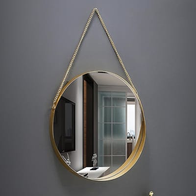 Stijlvolle Wandspiegel met Ketting voor Badkamer, Slaapkamer en Hotels - Duurzaam en Decoratief Accessoire voor Jouw Interieur