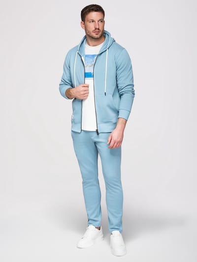 OMBRE Set - Katoen - Lange Mouw - Effen Denimblauw M