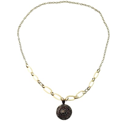 Behave Lange ketting goud kleur met hanger 85 cm