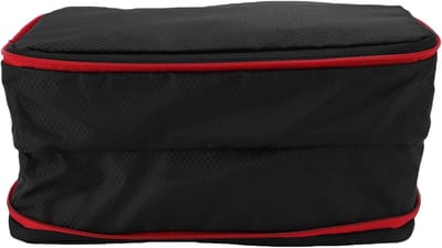Compressieverpakkingskubus - Reisorganizer - Ruimte Besparen - Dubbelzijdige Lagen - 39x23x4 cm - Zwart