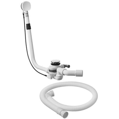 Duravit drain and overflow set Quadroval with bottom inlet 791275000001000