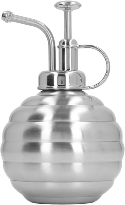 Stainless Steel Spray Bottle voor Planten, Kleine Wateringscan met Plastic Pomp voor Binnen- en Buitengebruik, Ideaal voor Vetplanten en Bloemen in de Tuin