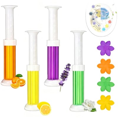 Dailygoods- Deodorant WC 4 Stuks - Luchtverfrisser Spray - Geuren Verwijderen - Voor Thuis/Hotel - Limoen/Lavendel/Gardenia/Oranje - Portatile - Toiletverfrisser