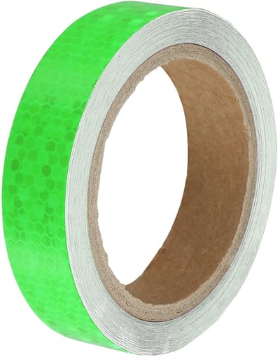 Dailygoody - Groene Reflecterende Tape - Veiligheidswaarschuwing - 2.5cmx10m - Hoge zichtbaarheid - Auto stickers voor extra veiligheid - Geschikt voo