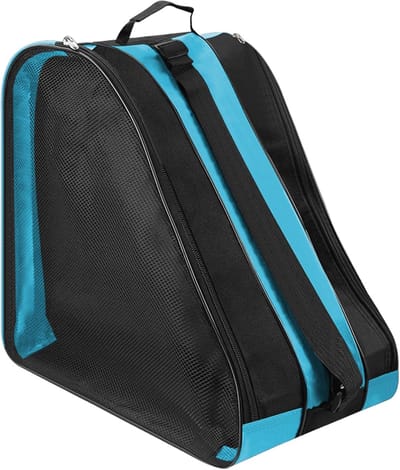 Schaatsen Tas - Rolschaats Tas - Sport Uitrusting - Ademend Ontwerp - 25x38x36cm - Malachite Blauw