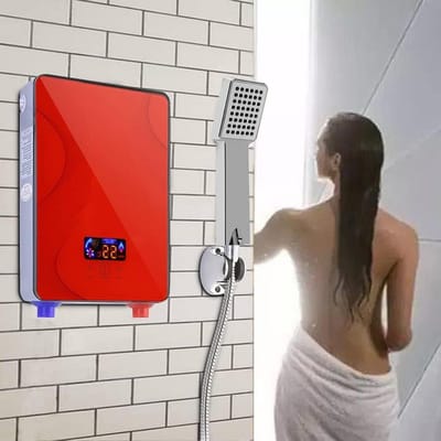 Doorstroomverwarmer Met Douchekop set – Doorstromer met Toucheknop – Doorstromer Douche Elektrisch - warmwater