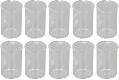 MTTproducts- Laboratoriumbeker 10 Stuks - Borosilicaatglas - Duidelijke Schaal - Nauwkeurige Meting - Zuur- en Alkalibestendig - Ideaal voor Laboratorium/Keuken - Maatbeker