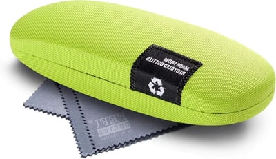 Brillenetui Hardcase - Brillenbox Beschermhoes - Veilige Opberging - Gemaakt van Gerecycled PET - 16x6x4 cm - Grijs