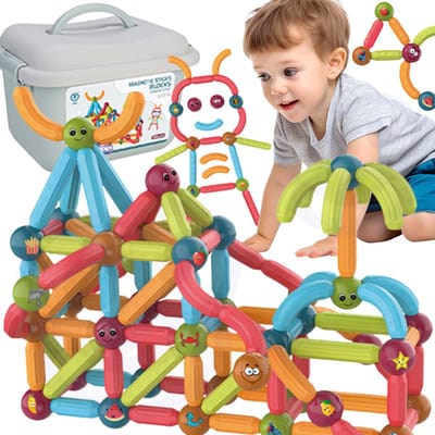 Woopie Magnetische Educatieve Bouwstenen 128 St. - UNI