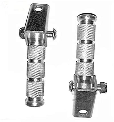 Inklapbare Voetsteunset voor Scooter, Bromfiets en Motorfiets - Hoog en Universeel - Zwart