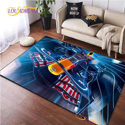 Raceauto Patroon Kleed voor Slaapkamer Woonkamer Tapijt voor Keuken Vloermatten Huisdecoratie Alfombra Kinderspel Antislip Vloerkussen Kleed 80*120cm