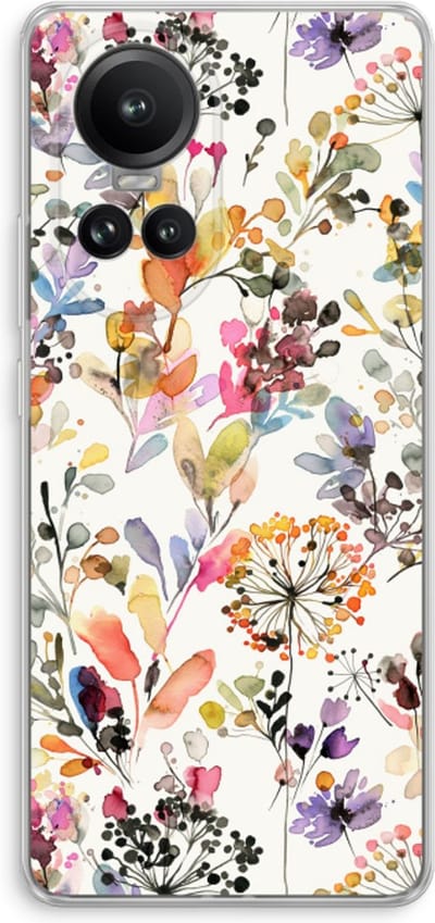 Case Company® - Hoesje geschikt voor Oppo Reno 10 Pro hoesje - Wilde grassen - Soft Cover Telefoonhoesje - Bescherming aan alle Kanten en Schermrand