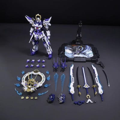 Op Voorraad CANGTOYS 20cm Susanoo Deluxe Ver Metalen Binnenframe Mecha Bouwpakket Actiefiguren Bureau Ornament Bouwspeelgoed Cadeau gray