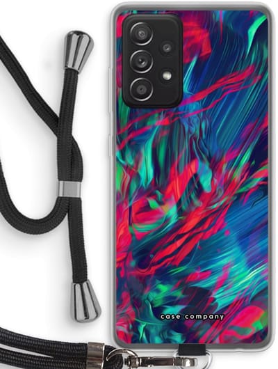Case Company® - Hoesje met koord geschikt voor Samsung Galaxy A52s 5G hoesje met Koord - Pilgrims Of The Sea - Telefoonhoesje met Zwart Koord - Bescherming aan alle Kanten en Over de Schermrand