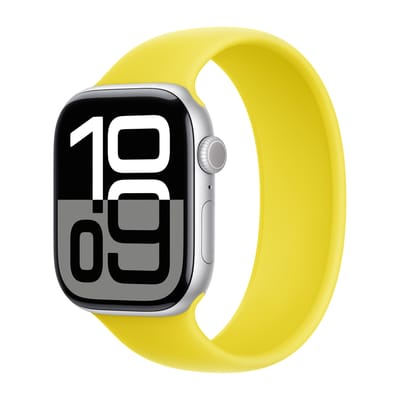 Siliconen solobandje voor de Apple Watch | 38/40/41/42 mm - Maat 5 - Star Fruit