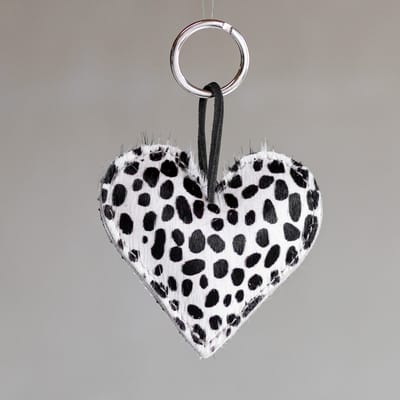Sleutelhanger hart gevuld - Mini dalmatiër