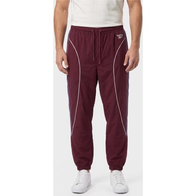 Reebok Cut And Sew Track Jogger Black Cherry Taglia: M | Pantaloni Outlet | Uomo | Nero