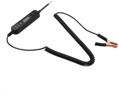 Elektrische Tester Pen - Spanningsmeter - Circuit Testen - LED Digitaal Display - 300cm Snoer - Zwart