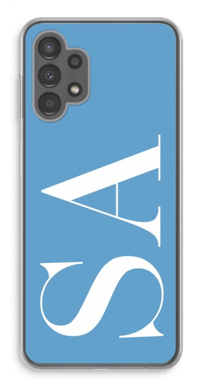 Gepersonaliseerd - Case Company® - Hoesje geschikt voor Samsung Galaxy A13 4G hoesje - Monogram N°2 - Soft Cover Telefoonhoesje - Bescherming aan alle Kanten en Schermrand