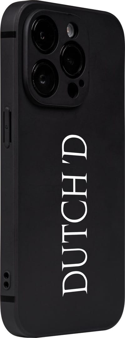 Dutch'D - Iphone 14 pro - Telefoonhoesje - Zwart - Slim fit - Camera bescherming