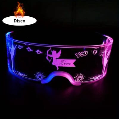 Livano - Festival Bril - Rave - Space - Techno - Freaky Glasses - Heren - Dames - Zonnebril - Led 1