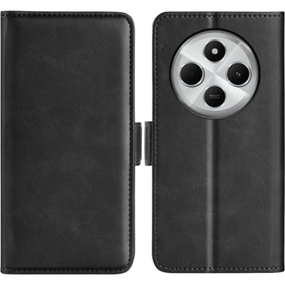 Comfycase Xiaomi Redmi 14C Bookcase Hoesje Zwart