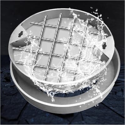 Toegangsdeksel - Putdeksel Inbouw - Septic Tank Toegang - Roestvrij Staal - 70x70cm - Zilver