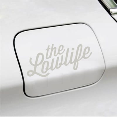 Bumpersticker - The Lowlife - 6,7 X 14,8 - Zilver