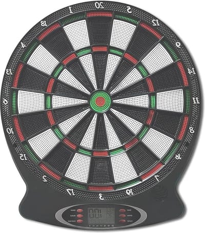 Elektronische dartbord-set met 12 dartpijlen en reservepunten - lcd-display en batterijvoeding