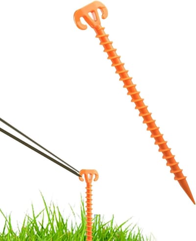 Grondpennen Set - Tent haringen - Buitenactiviteiten Vastzetten - Windbestendige Ankers - 28 cm - Oranje