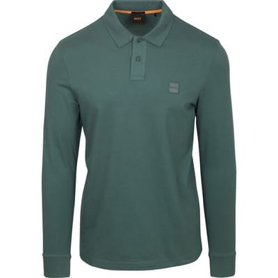 BOSS Passerby Polo Taupe - Maat XXL - Heren - Longsleeve polo
