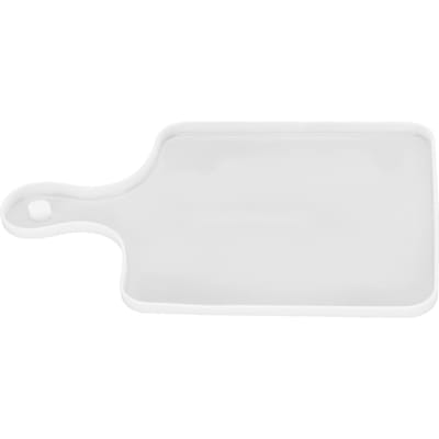 Siliconen Vormen DIY Kaas Snijplank met Handvatten Gaten voor Thuis Serveerplank Fruit Snack white