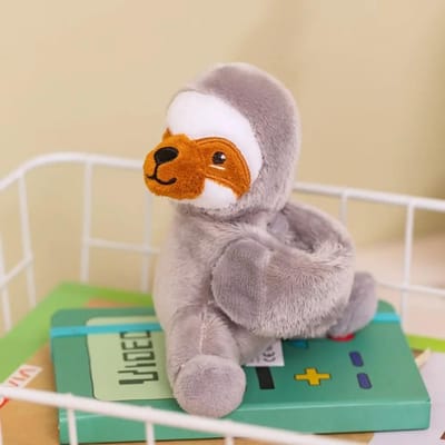 Leuke Dierenpark Serie Giraf Klaparmband Polsstijl Simulatie Pluche Pop Klaparmband Schattige Luiaard Olifant Pluche Polsband Kinderen